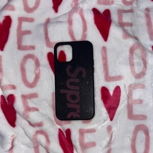 Supreme Black and Red Phone Case